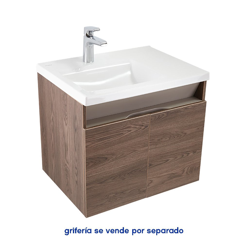 Mueble Pontus Taupe Coñac Con Lavamanos - Corona
