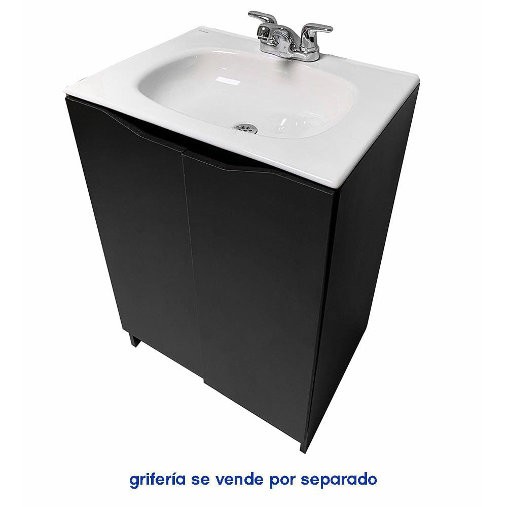 Mueble de Baño Aluvia Esencial con Lavamanos de Porcelana 86.4 x 60 x 45 cm