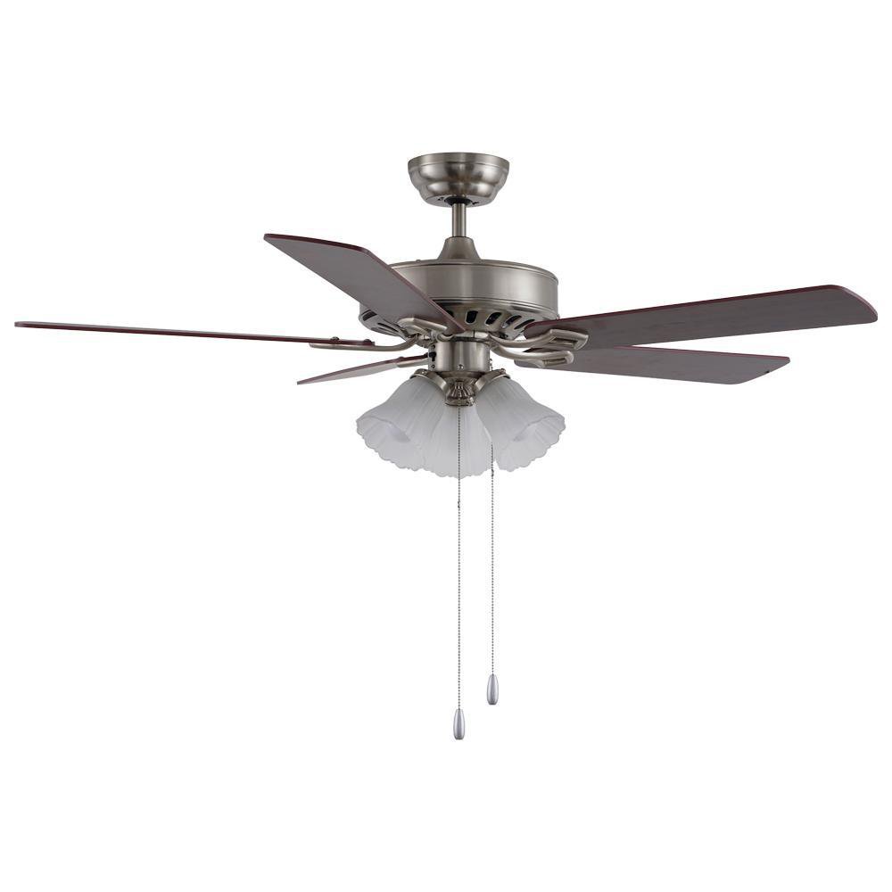 Ventilador de Techo 5 Aspas Acabado Madera 52 Plg