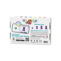 Set-de-6-Latas-de-Arcilla-Animalitos-Multicolor---Hey-Clay