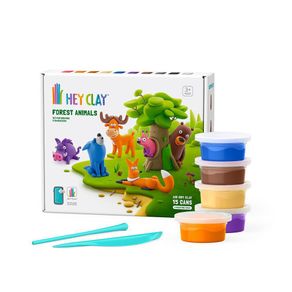 Set-de-15-Latas-de-Arcilla-Animales-del-Bosque---Hey-Clay