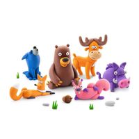 Set-de-15-Latas-de-Arcilla-Animales-del-Bosque---Hey-Clay