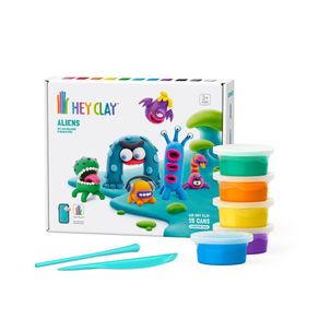 Set-de-15-Latas-de-Arcilla-Animales-de-Aliens---Hey-Clay