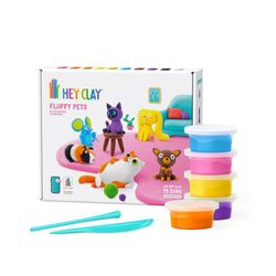 Set-de-15-Latas-de-Arcilla-Animalitos---Hey-Clay