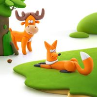 Set-de-6-Latas-de-Arcilla-Animales-del-Bosque---Hey-Clay