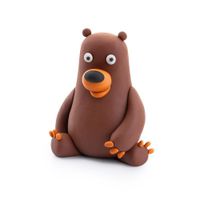 Set-de-6-Latas-De-Arcilla-Animales-del-Bosque-Grandes---Hey-Clay