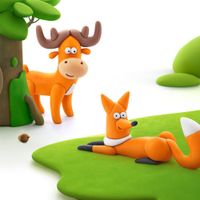 Set-de-6-Latas-De-Arcilla-Animales-del-Bosque-Grandes---Hey-Clay