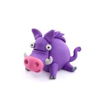 Set-de-6-Latas-De-Arcilla-Animales-del-Bosque-Grandes---Hey-Clay