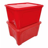Caja Organizadora Ultra Box Roja con Tapa
