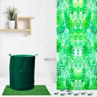 Set-De-Cortinas-Con-Ganchos-Y-Hamper-Hojas---Viva