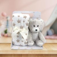 Combo Frazada Y Osito Beige - Koala