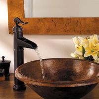 Grifo Lavamanos Ashfield Mezcladora Monomando Alto Bronce - Pfister
