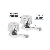 Llave Individual para Lavamanos Metálico - Foset