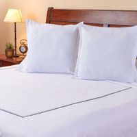 Funda-para-Duvet-Blanca-con-Borde-Gris-de-200-Hilos----Varios-Tamaños